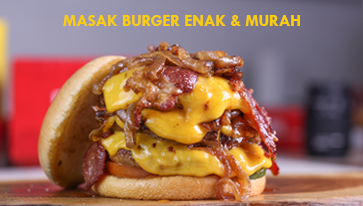 masak burger enak dan murah di Jakarta