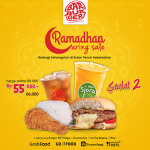 Promo Ramadhan Barburger by Barapi paket sanlat 1 menu buka bersama dan sahur enak murah burger jakarta