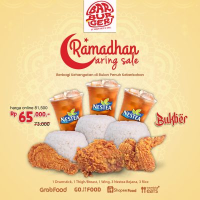 Promo Ramadhan Barburger by Barapi paket bukber buka bersama enak murah burger jakarta